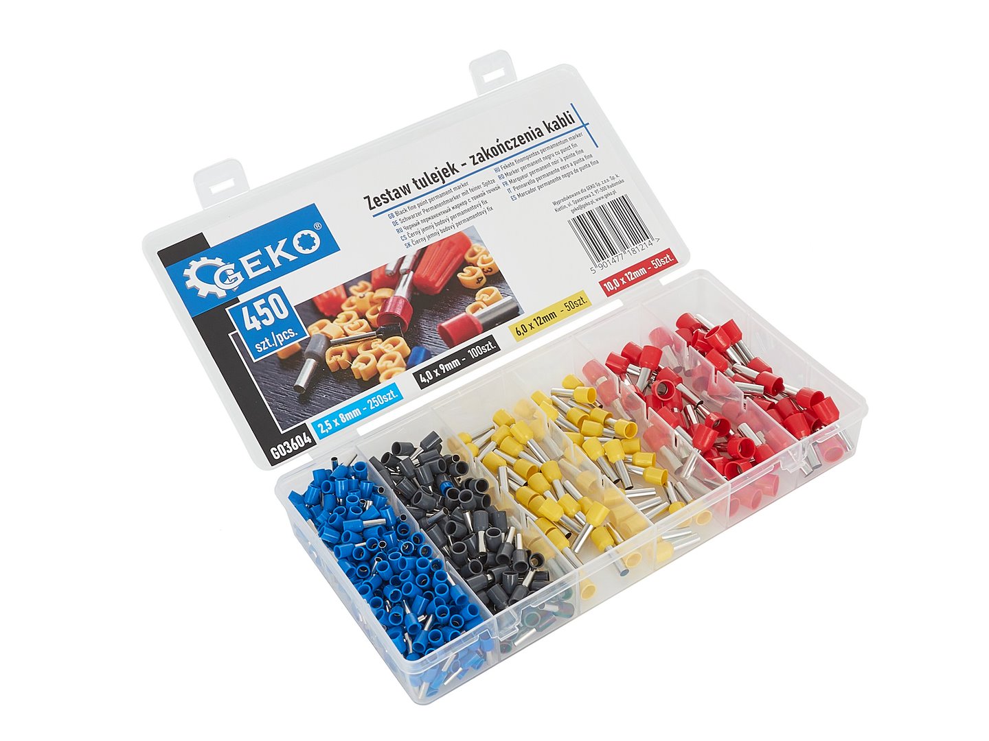 Set van 450 geïsoleerde mouwen
