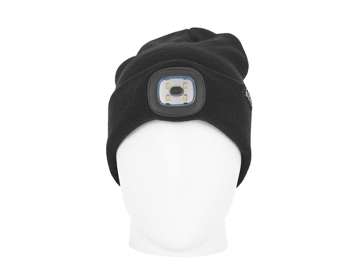 Oplaadbare LED hoofdlamp wintermuts (zwart)