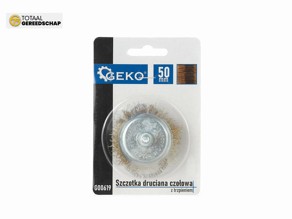 cup  brush with shaft  50mm