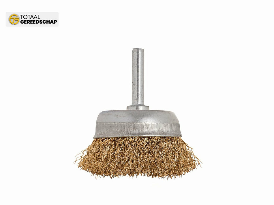 cup  brush with shaft  50mm