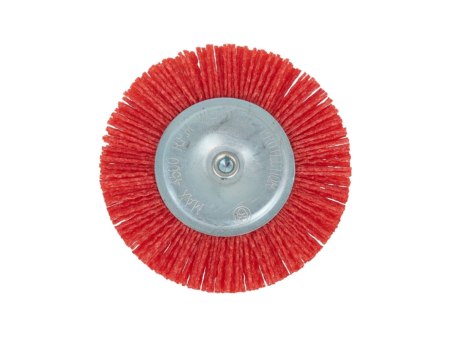 schurende ronde nylonborstel met as 100mm