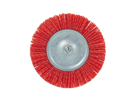 schurende ronde nylonborstel met as 100mm