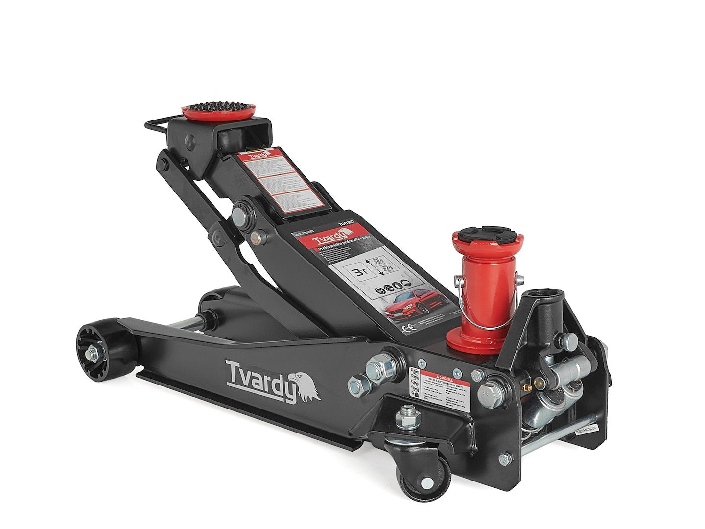 Professionele hydraulische krik 3T 44,4kg 9,8-77cm