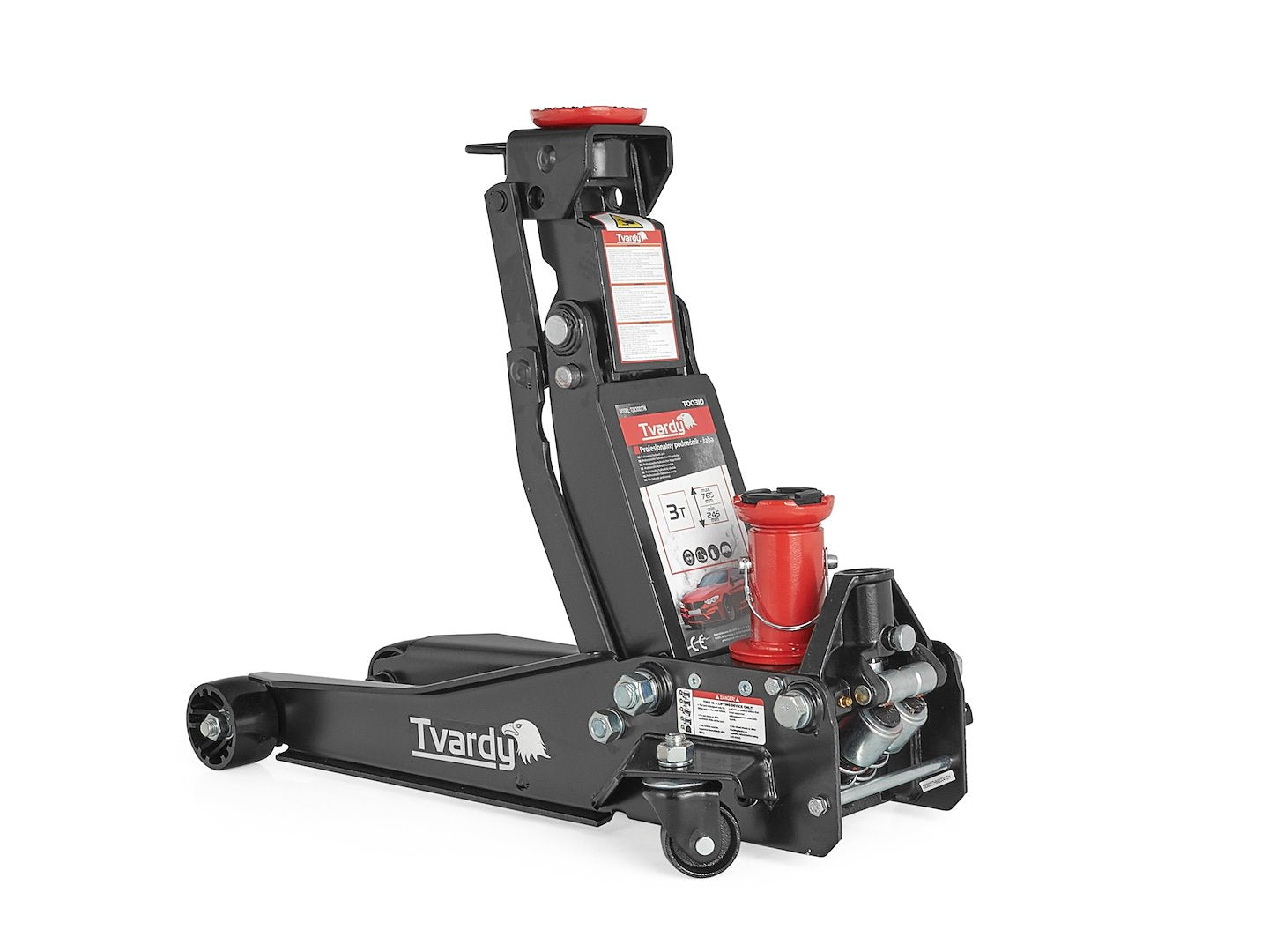 Professionele hydraulische krik 3T 44,4kg 9,8-77cm