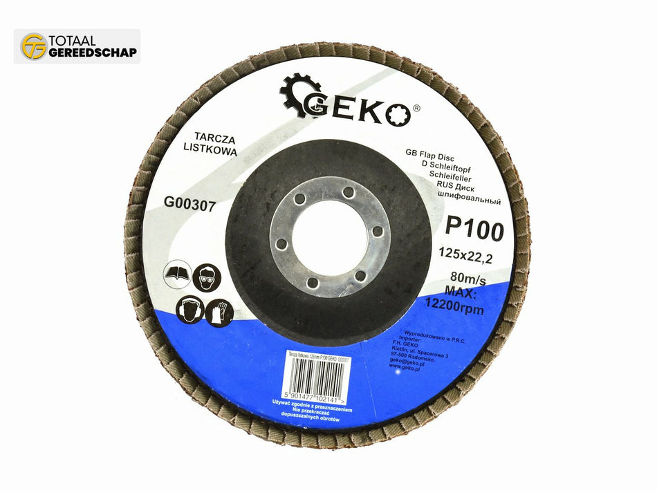 Aluminium Oxide Flap Disc 125mm Grit 100