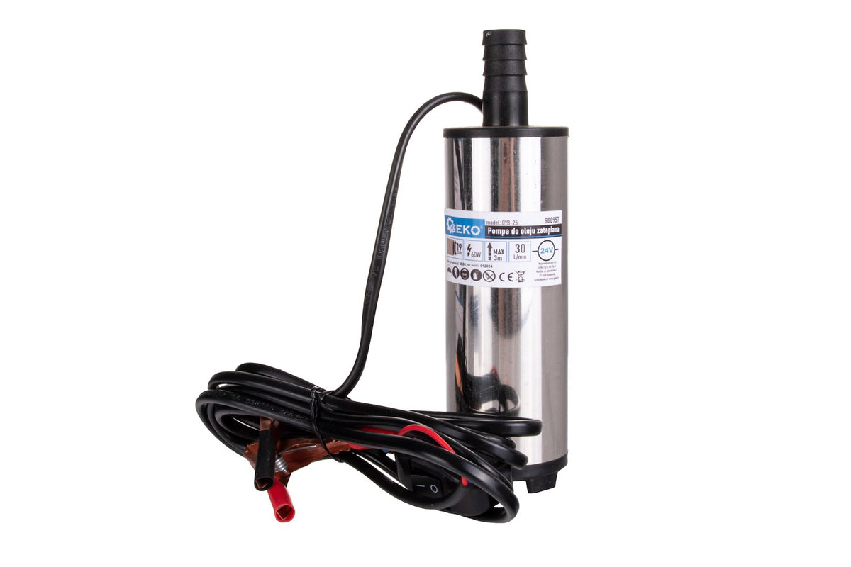 Dompelpomp overdracht diesel water olie 24V +3m slang