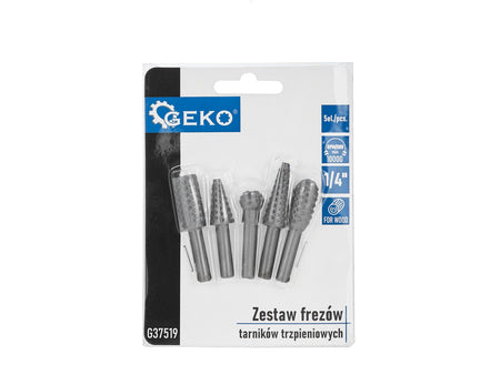 5 stuks vijl- en verzinkset voor hout