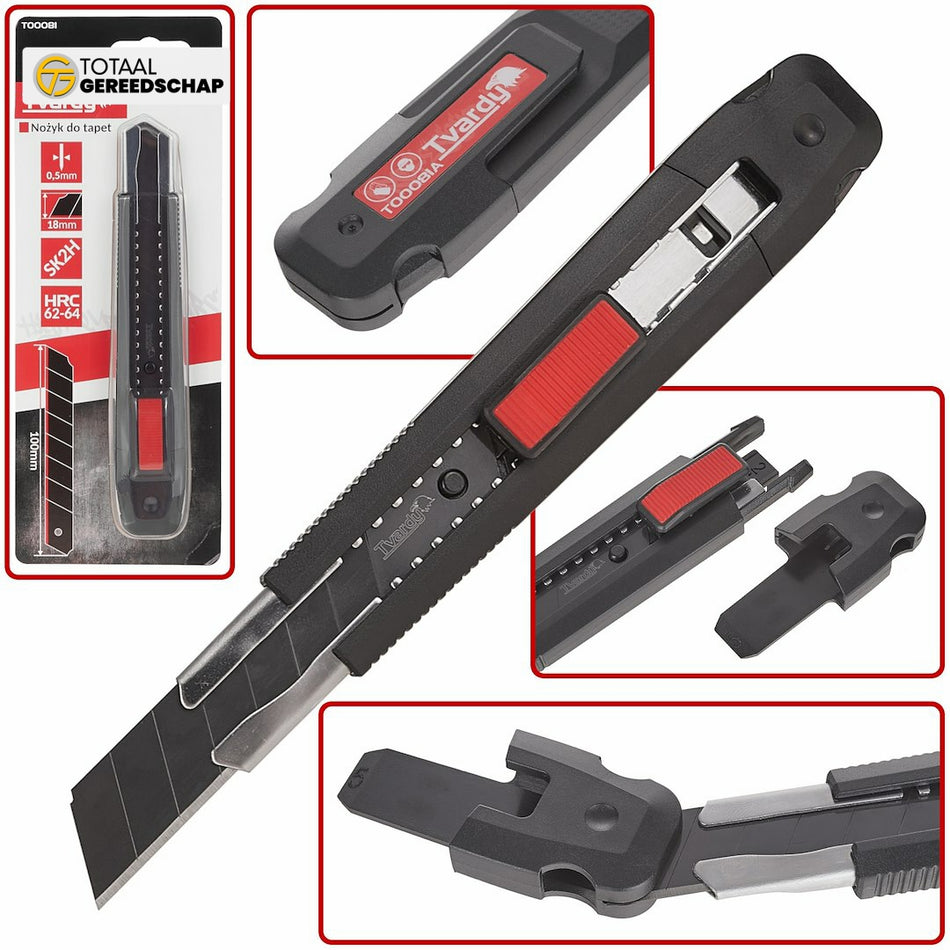 Utility knife 100x18x0.5mm SK2H TVARDY