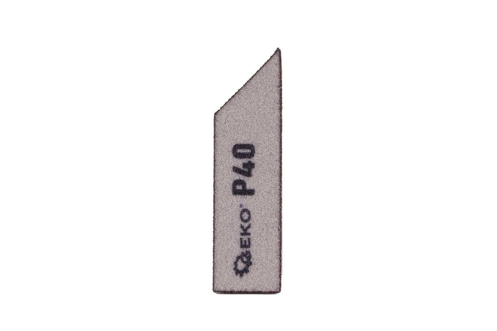 Schuim schuin schuurspons 125x90x25mm P40