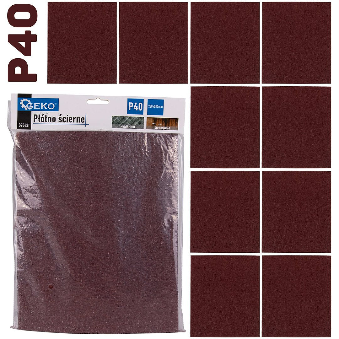 Schuurdoek – vel 230x280mm P40