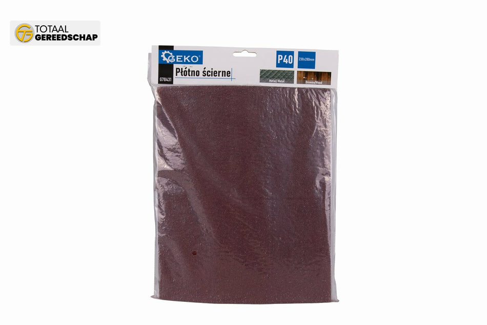 Abrasive cloth – sheet 230x280mm P40