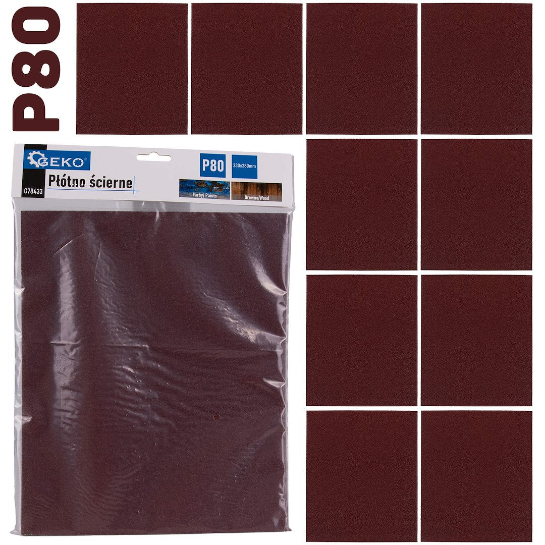 Schuurdoek – vel 230x280mm P80