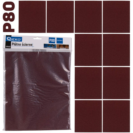 Schuurdoek – vel 230x280mm P80