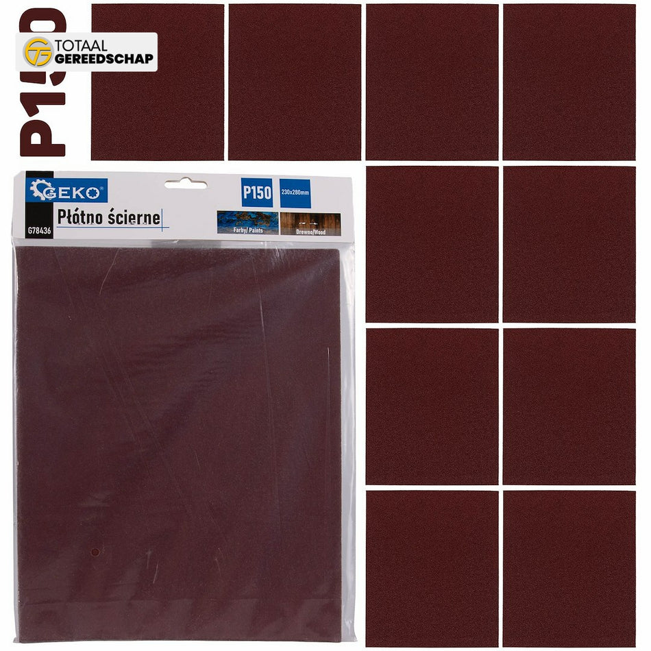 Abrasive cloth – sheet 230x280mm P150