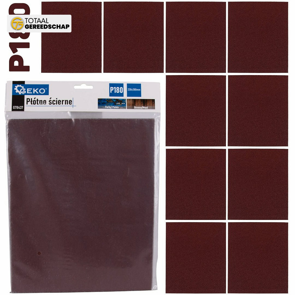 Abrasive cloth – sheet 230x280mm P180