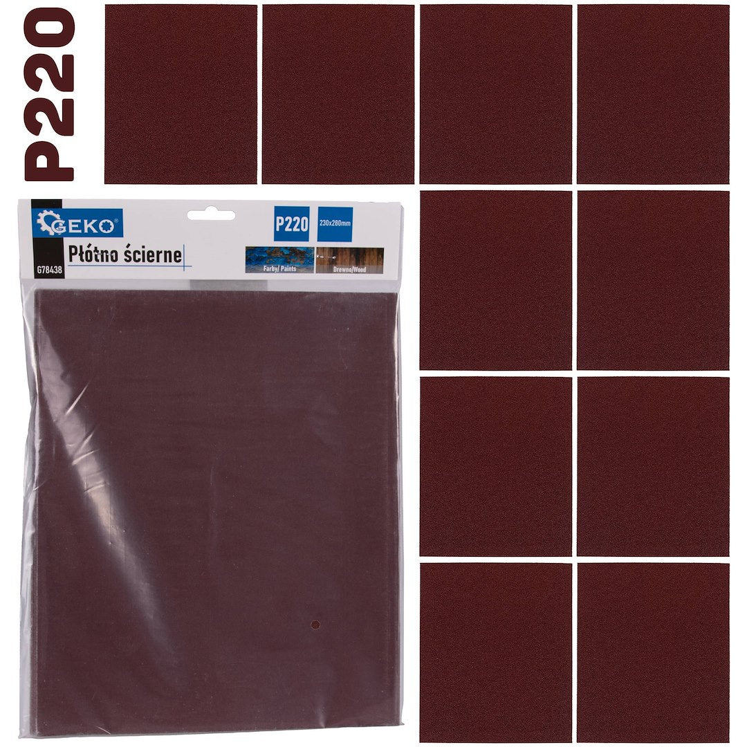 Schuurdoek – vel 230x280mm P220