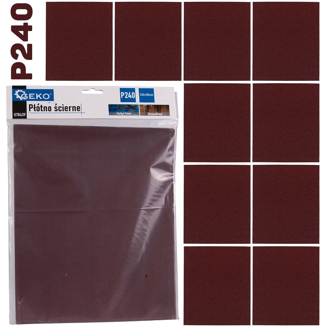 Schuurdoek – vel 230x280mm P240