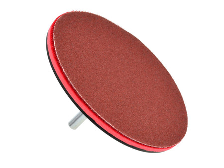 Haak-en-lus steunpad 125mm M14 met booradapter