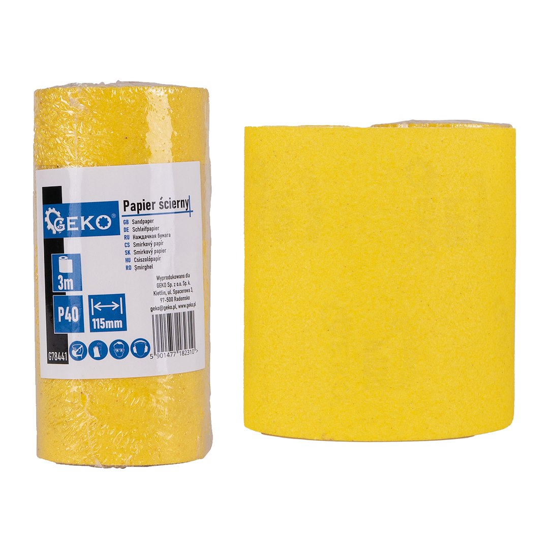 Schuurpapier - rol 115mm x 3m P40