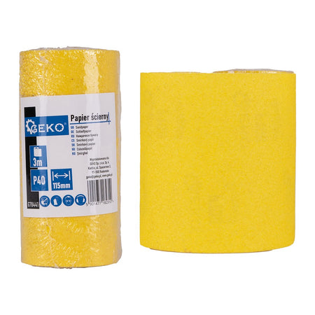 Schuurpapier - rol 115mm x 3m P40