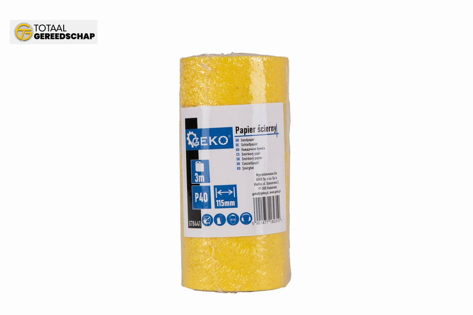 Sandpaper - roll 115mm x 3m P40