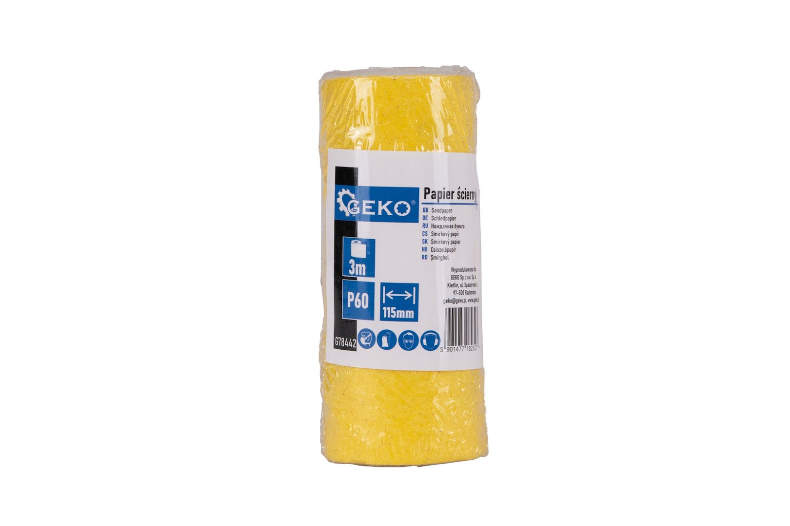 Schuurpapier - rol 115mm x 3m P60