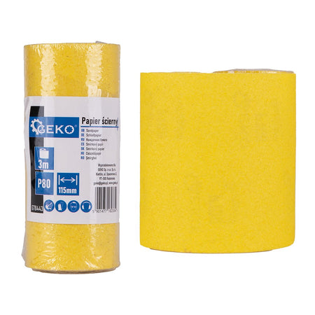 Schuurpapier - rol 115mm x 3m P80