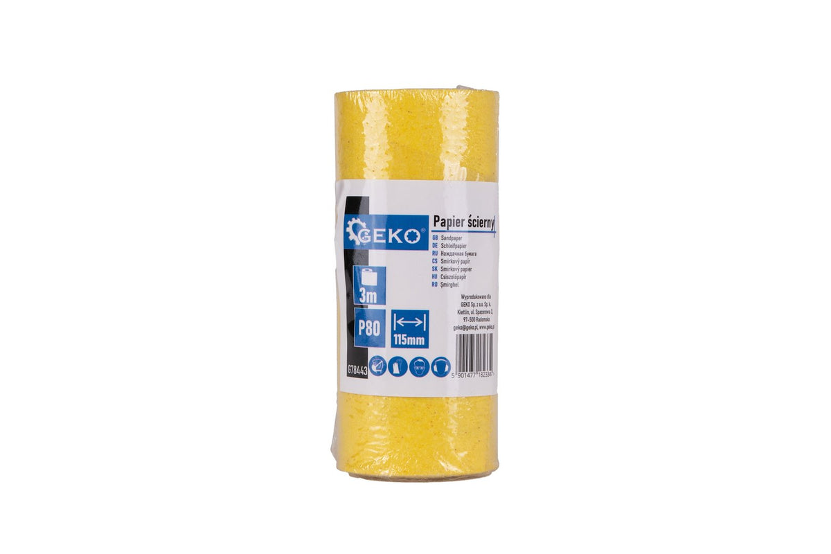 Schuurpapier - rol 115mm x 3m P80