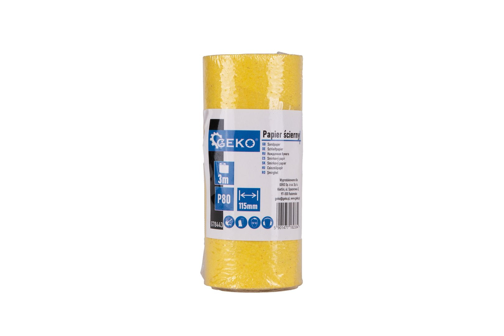 Schuurpapier - rol 115mm x 3m P80