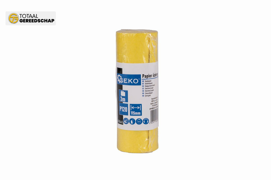 Sandpaper - roll 115mm x 3m P120
