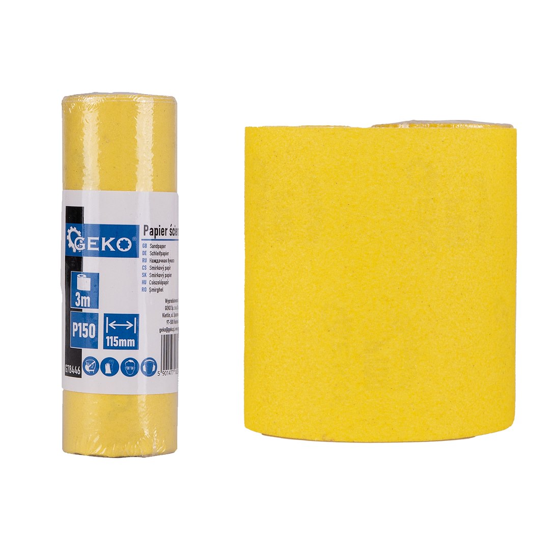 Schuurpapier - rol 115mm x 3m P150