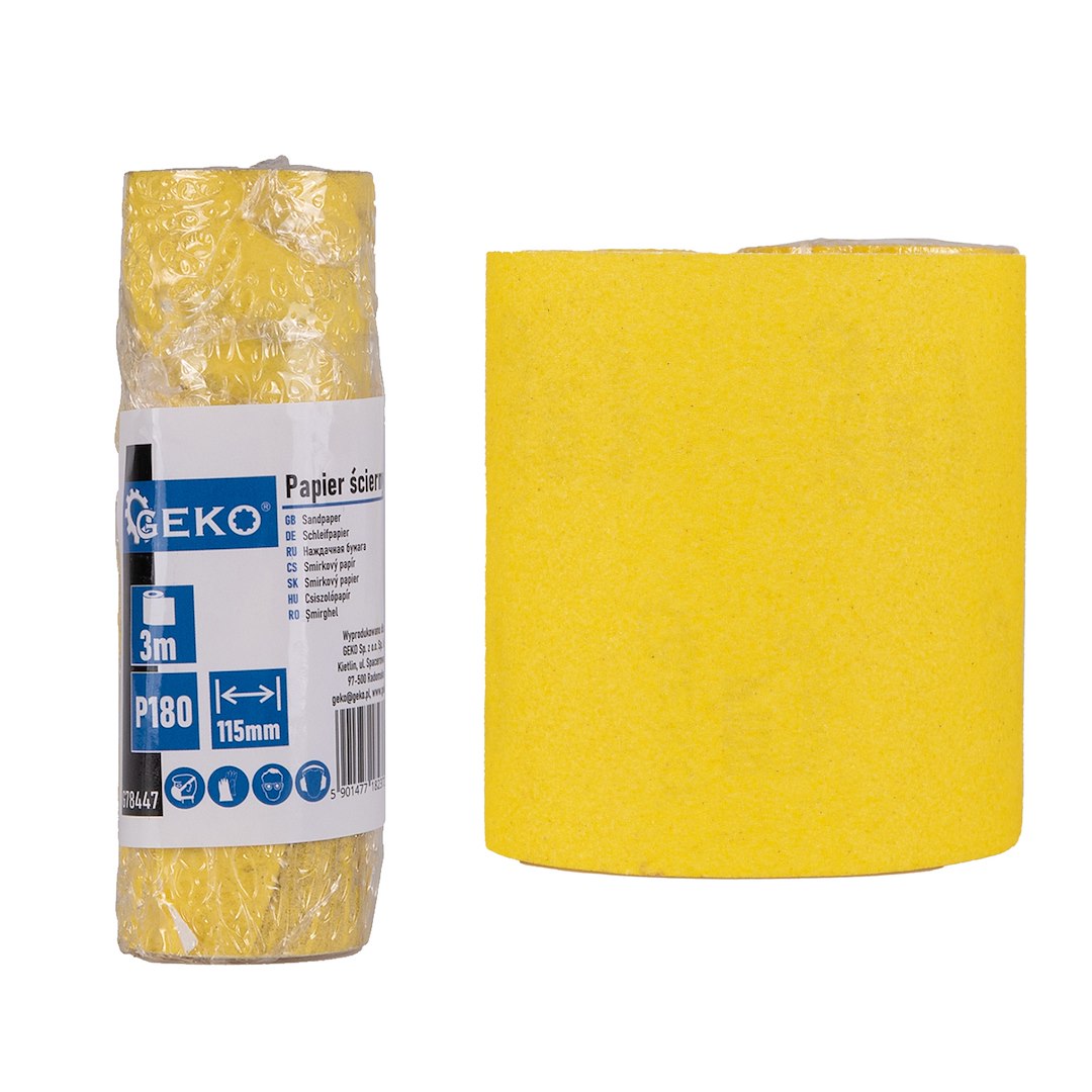 Schuurpapier - rol 115mm x 3m P180