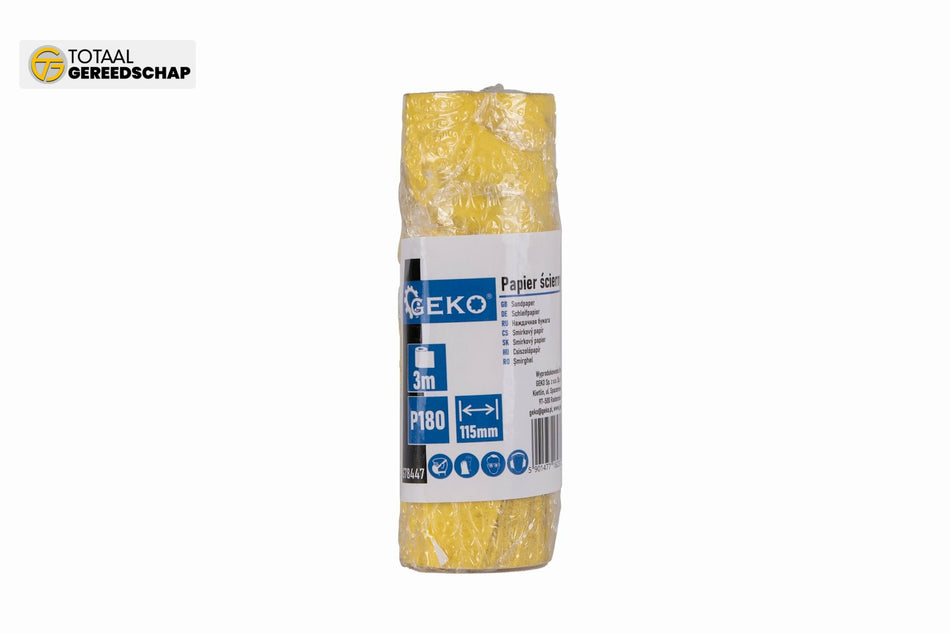 Sandpaper - roll 115mm x 3m P180