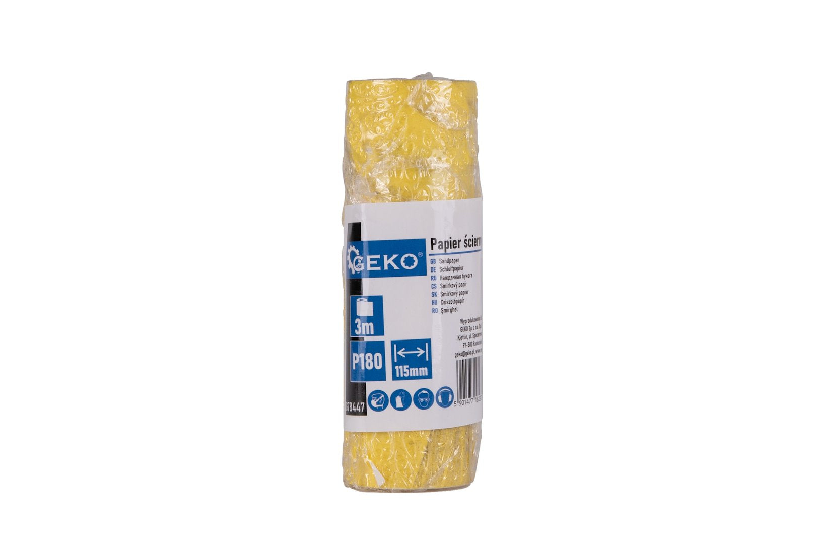 Schuurpapier - rol 115mm x 3m P180