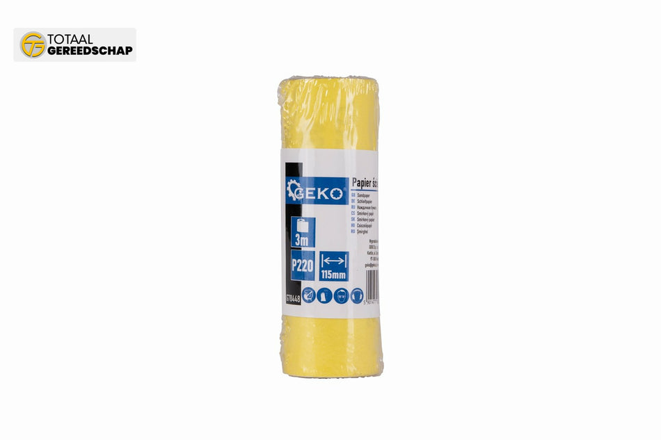 Sandpaper - roll 115mm x 3m P220