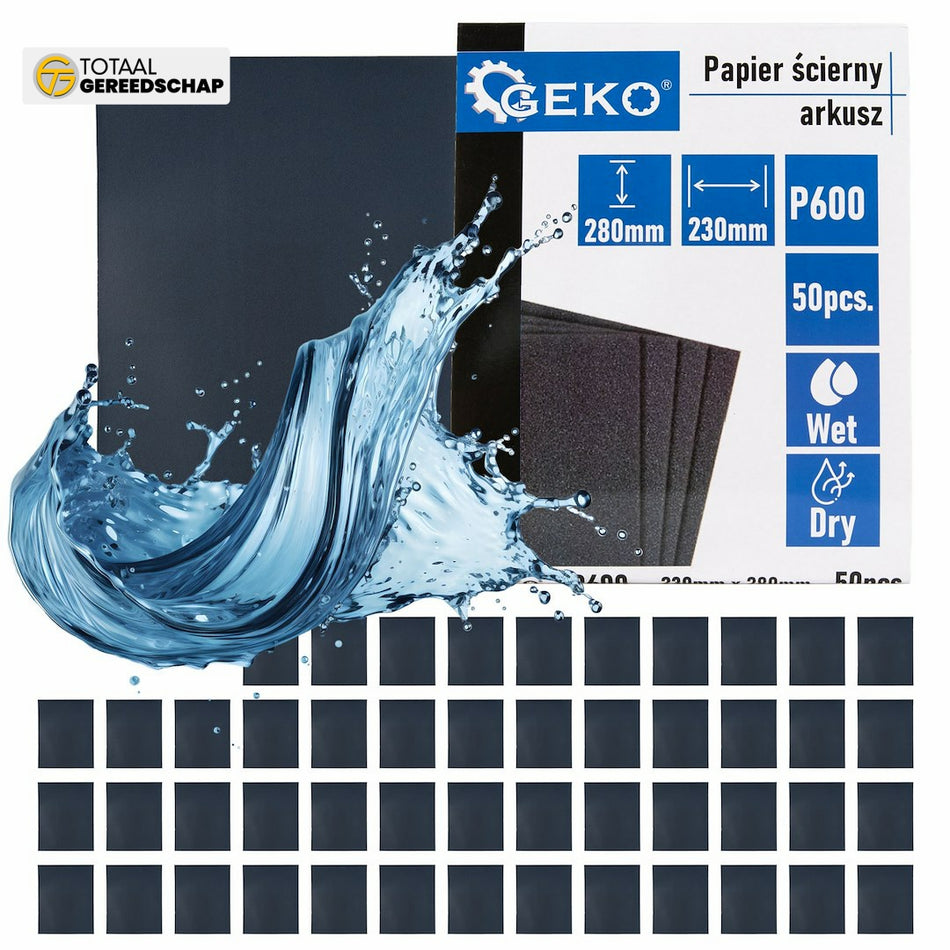 Waterproof sandpaper – sheet 230x280mm P600