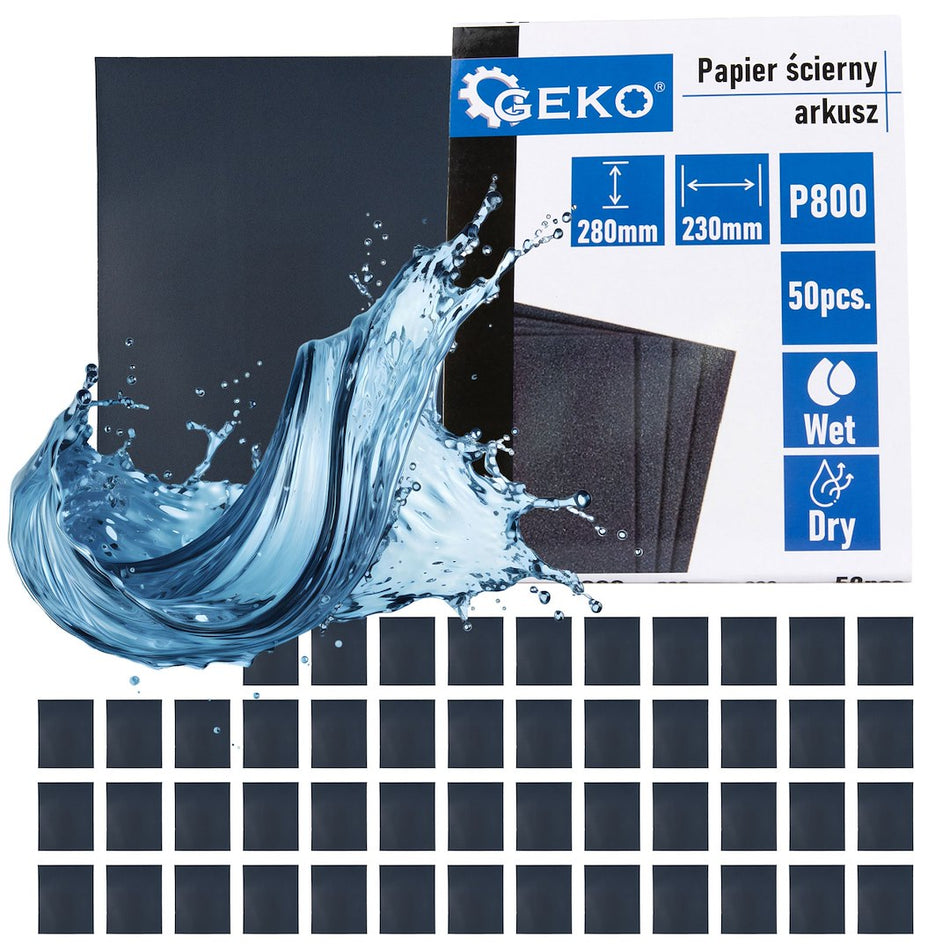 Waterdicht schuurpapier – vel 230x280mm P800