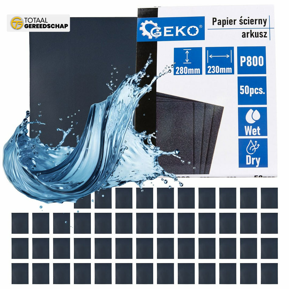 Waterproof sandpaper – sheet 230x280mm P800