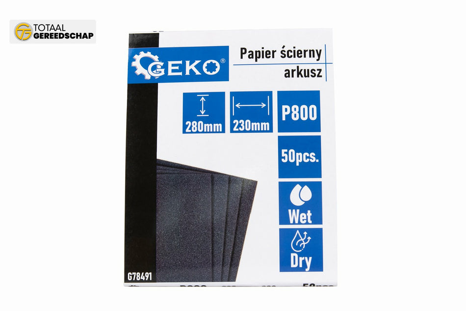 Waterproof sandpaper – sheet 230x280mm P800