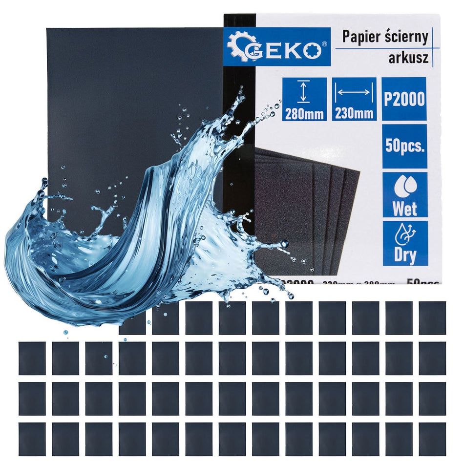 Waterdicht schuurpapier – vel 230x280mm P2000