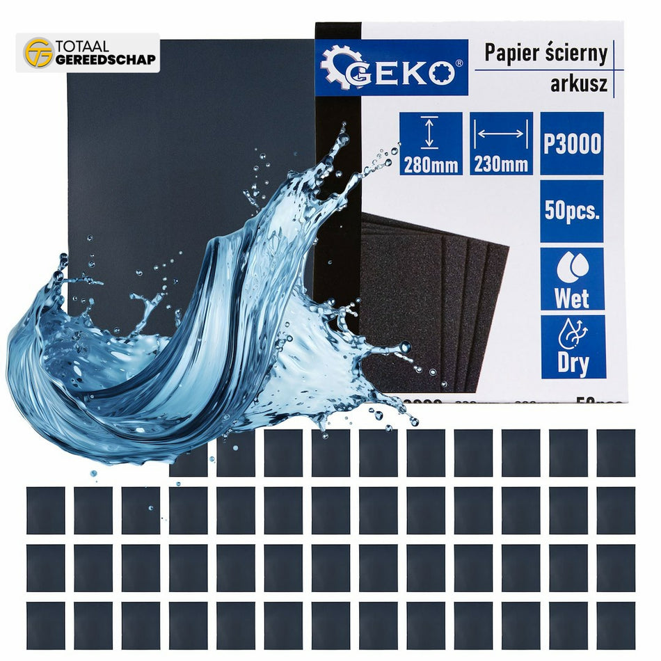 Waterproof sandpaper – sheet 230x280mm P3000