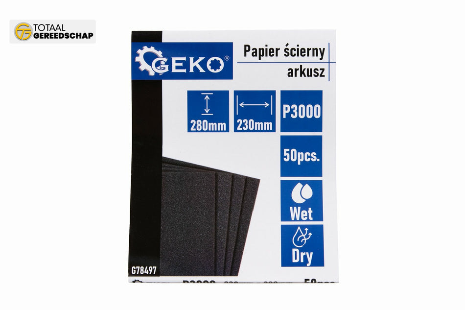Waterproof sandpaper – sheet 230x280mm P3000