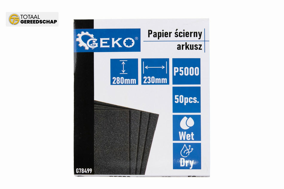 Waterproof sandpaper – sheet 230x280mm P5000