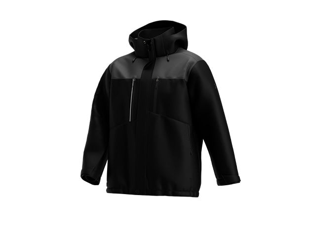 Oak winter jacket m BLACK DARK GREY